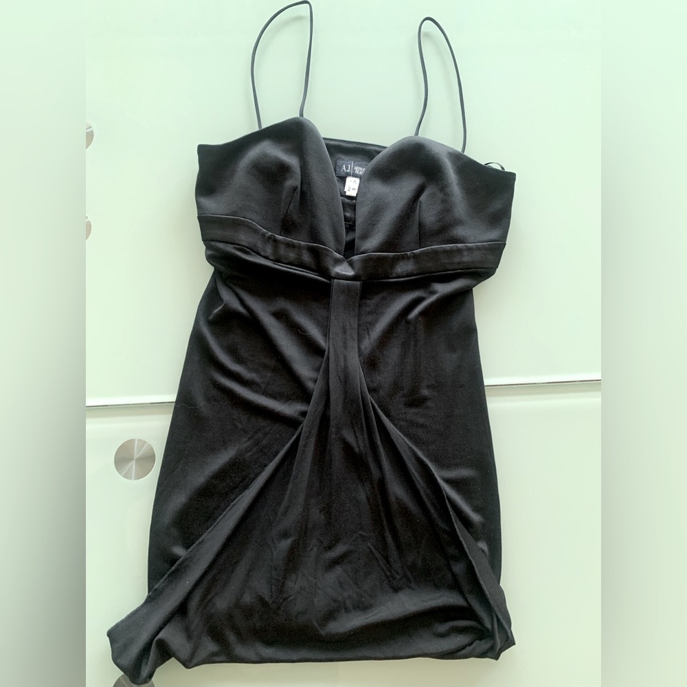 🔥 Armani Jeans Designer Black Drape Top